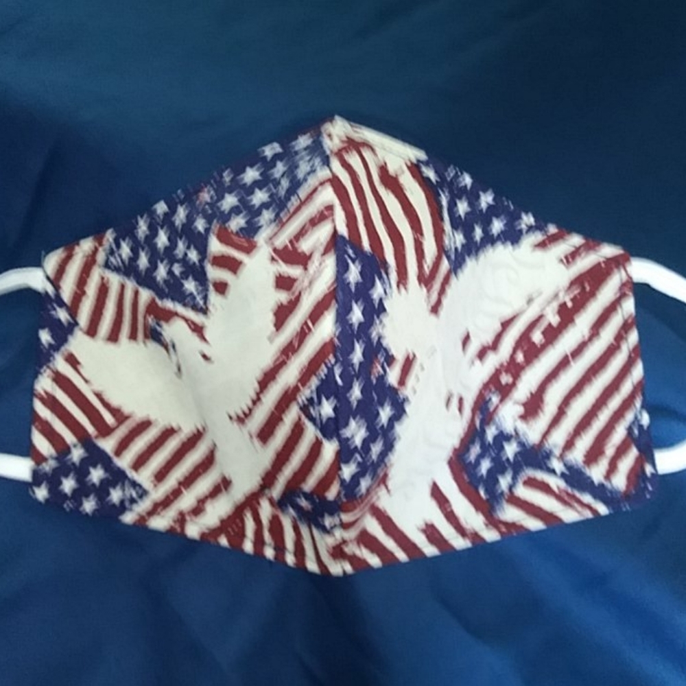 Face mask patriotic, memorial day or 4th of July